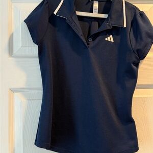 Adidas Dark Blue Shirt with White Accents
